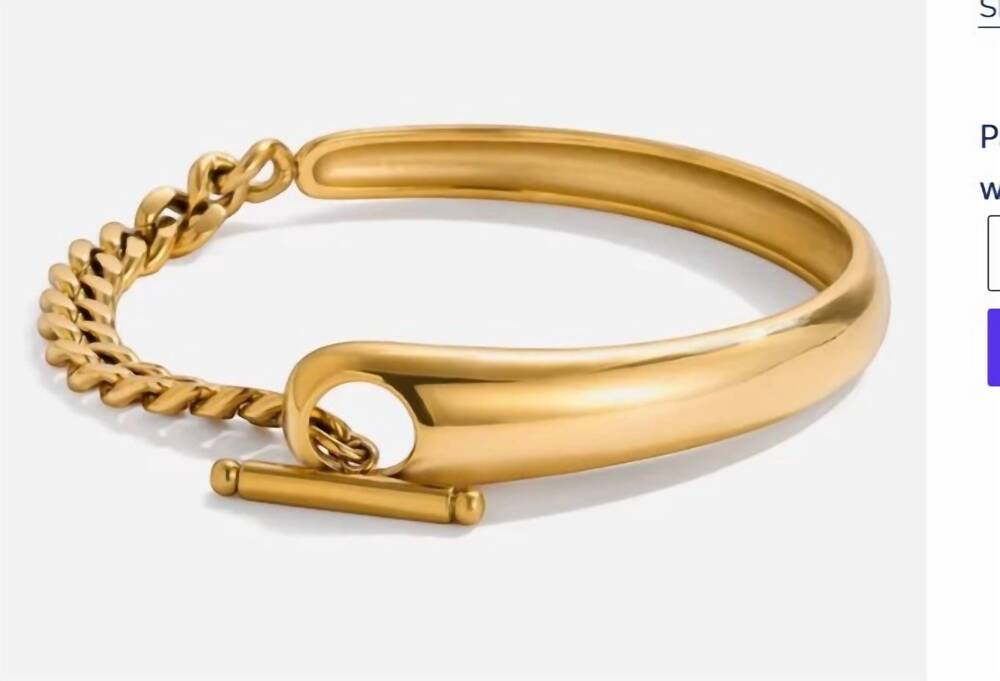 NEW KATIE RAE COLLECTION women's empire bracelet in gold